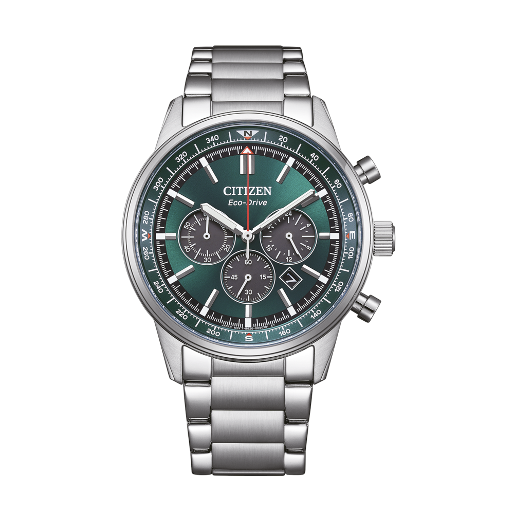 CA4720-52X Homme Acier inoxydable vert ⌀ 42mm