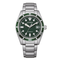 NJ0220-52X Herren Edelstahl grün ⌀ 38.5mm