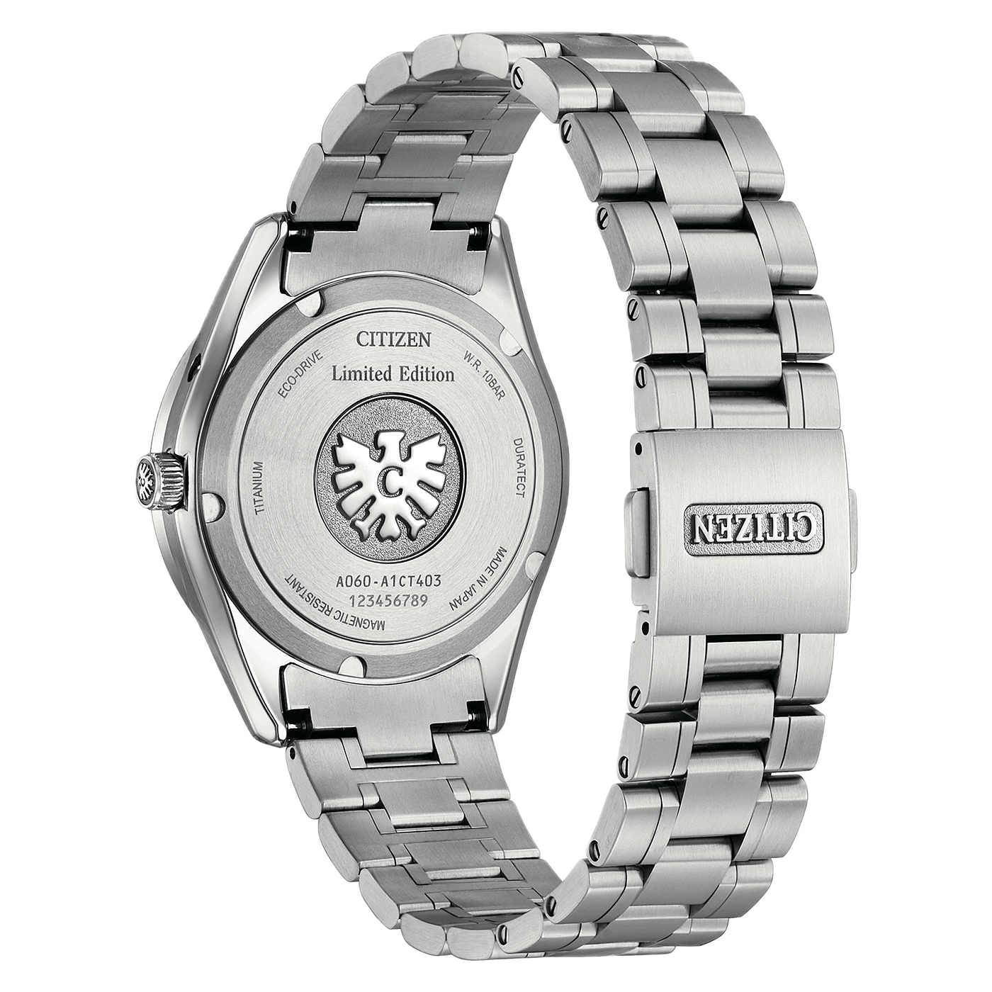 Citizen Eco-Drive Titanuhr, limitierte Auflage, wasserdicht.