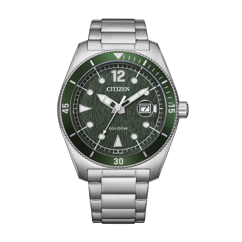 AW1880-55X Herren Edelstahl grün ⌀ 43mm