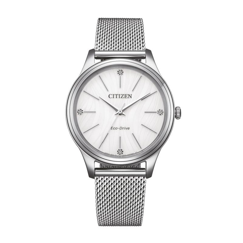 EM1220-82A Femme Acier inoxydable blanc ⌀ 34mm
