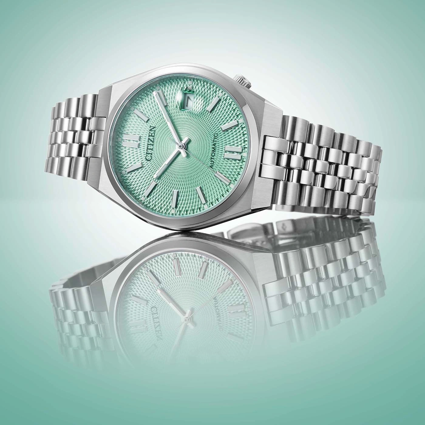 NK0030-51X Homme Acier inoxydable Vert ø 37mm