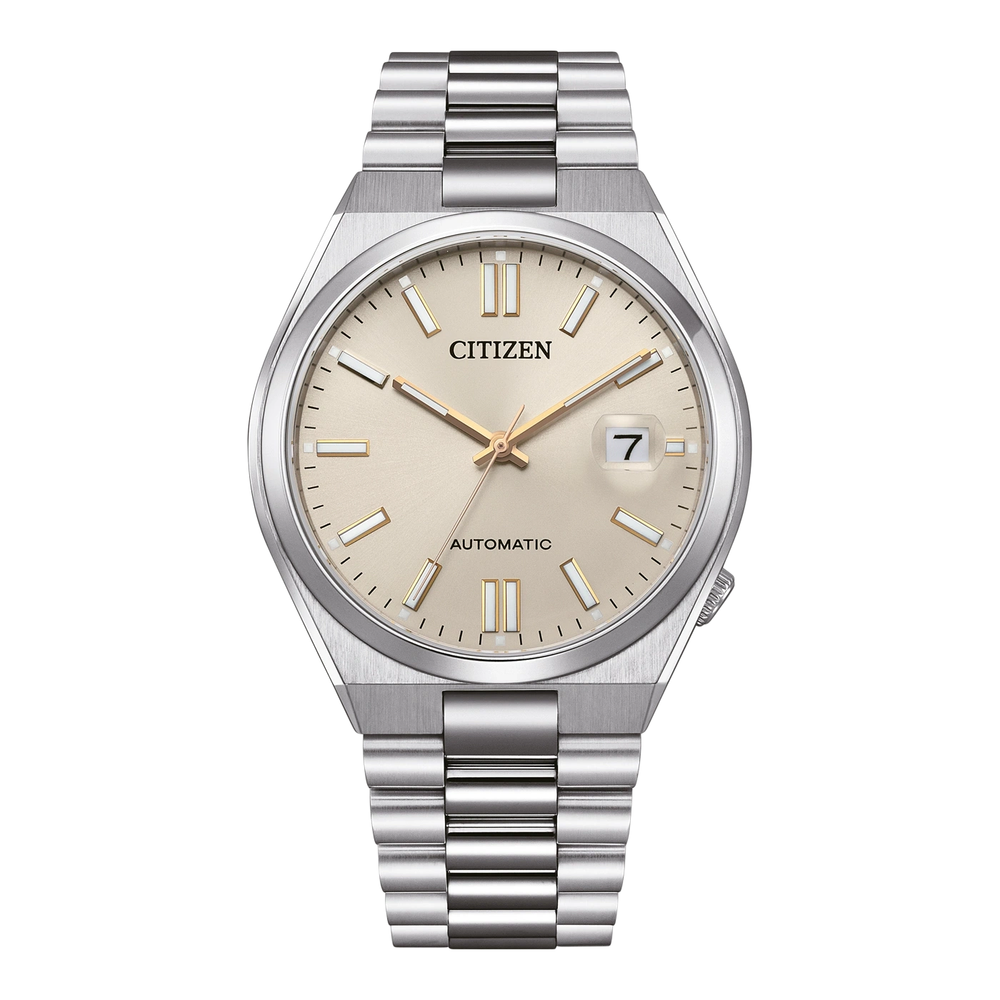 NJ0151-88W Herren Edelstahl beige ø 40mm