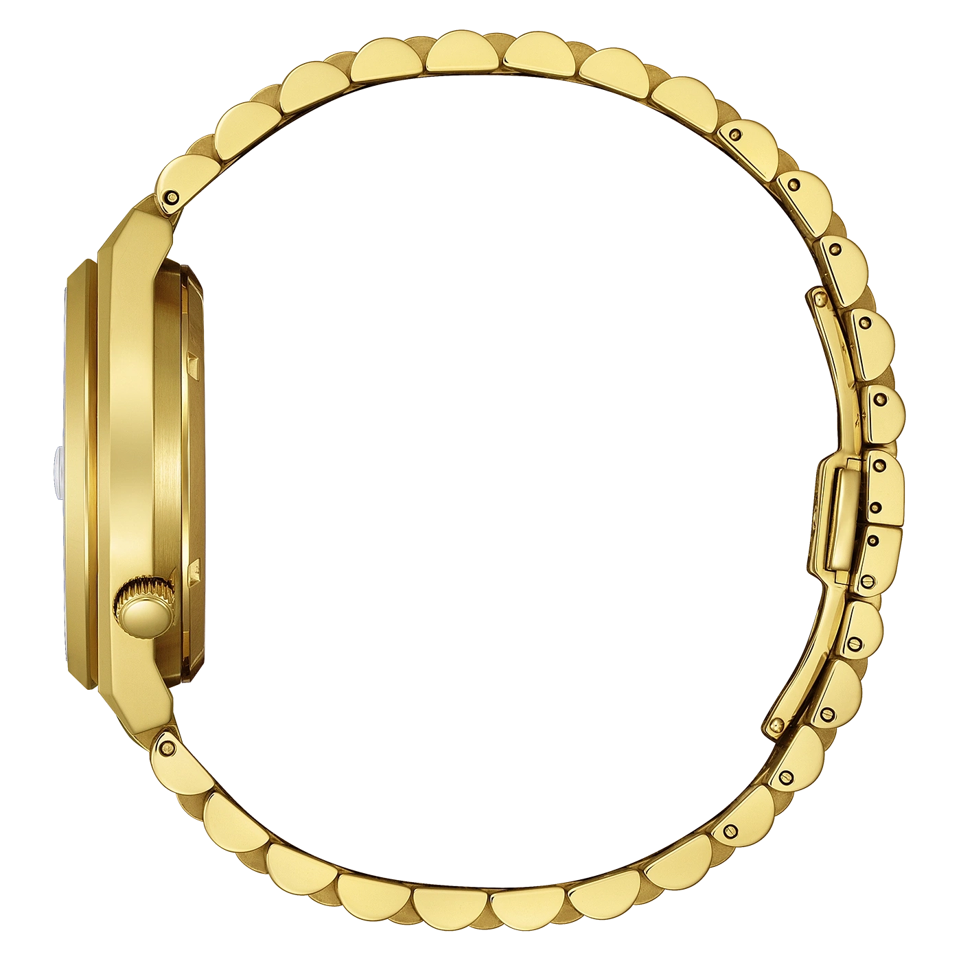 goldenes Armbanduhr mit Schnallenverschluss