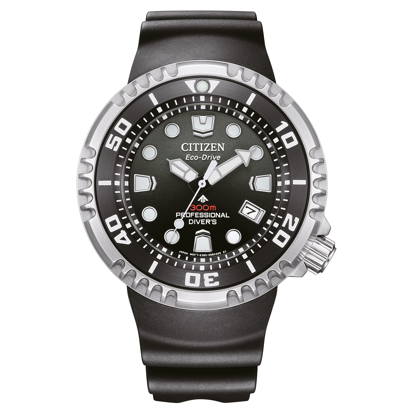 Schwarze Citizen Eco-Drive Profi-Taucheruhr